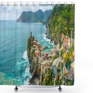 Personality  Vernazza, Cinque Terre, Liguria, Italy Shower Curtains