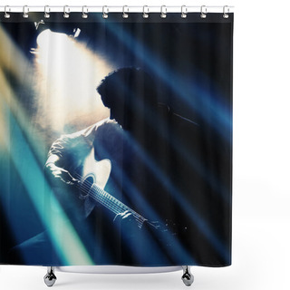 Personality  Guitarist Shower Curtains