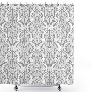 Personality  Vintage Islamic Motif Pattern Shower Curtains