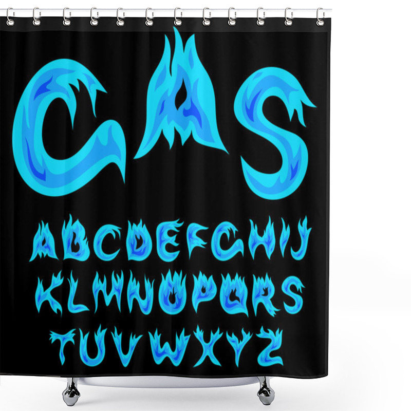 Personality  Gas Alphabet Shower Curtains