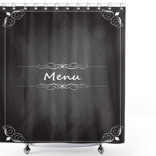 Personality  Chalkboard Menu Design Shower Curtains