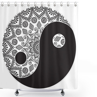 Personality  Mandala. Round Ornament Pattern Shower Curtains