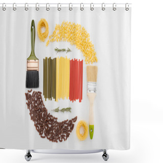 Personality  Colorful Macaroni Italian Pasta Shower Curtains