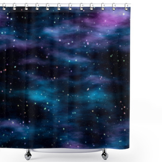 Personality  Star Field Shower Curtains