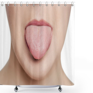 Personality  899 Tongue Out Shower Curtains