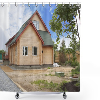 Personality  Country House In Russia Shower Curtains