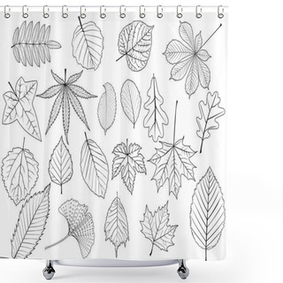 Personality  Tree Leaves Set, Shower Curtains