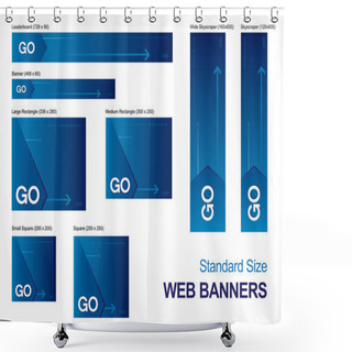 Personality  Standard Size Web Banners Shower Curtains