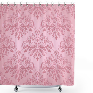 Personality  Seamless Damask Pattern Shower Curtains