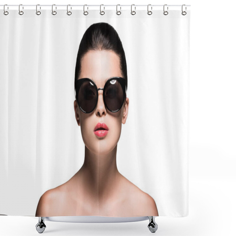 Personality  sunglasses shower curtains