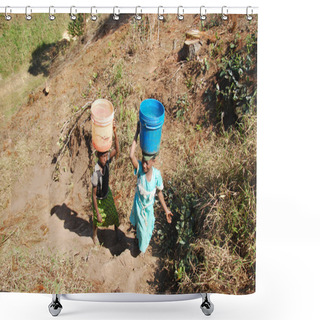 Personality  The Precious Water In The Region Of Kilolo, Tanzania Africa 35 Shower Curtains