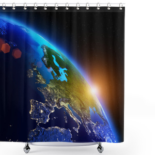 Personality  World Geography Shower Curtains
