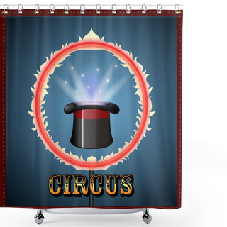 Personality  Circus Poster Image Shower Curtains