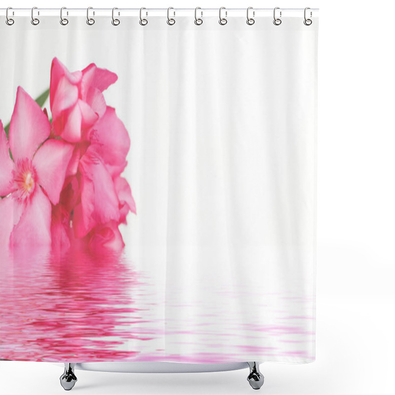 Personality  Pink Oleander Flowers  Shower Curtains