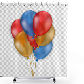 Personality  Various Colorful Balloons. Shower Curtains