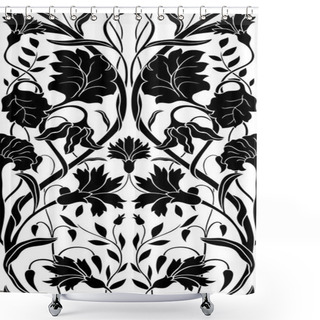 Personality  Floral Pattern For Wallpaper. Shower Curtains