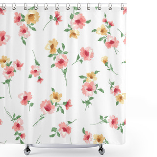 Personality  Beautiful Flower Illustration Material Collection, Shower Curtains