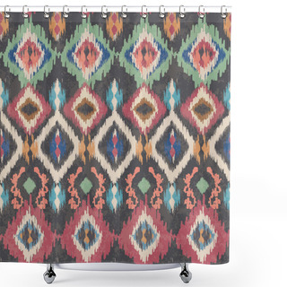 Personality  Seamless Vintage Ethnic Vector Print Pattern Shower Curtains