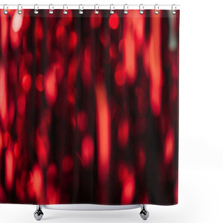 Personality  Dark Red Blurred Streamers As Christmas Background Shower Curtains