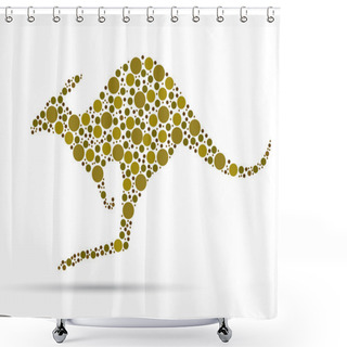 Personality  Kangaroo Shower Curtains