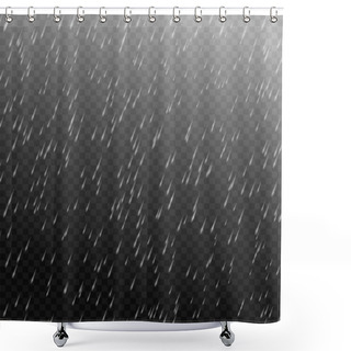 Personality  Vector Rain Isolated Shower Curtains