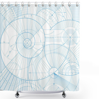 Personality  Technical Backgroundb Shower Curtains