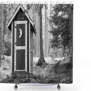 Personality  Outhouse In Canada Shower Curtains