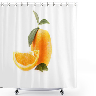 Personality  Fresh Juicy Orange Shower Curtains