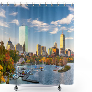 Personality  Boston, Massachusetts, USA Skyline On The Charles River  Shower Curtains