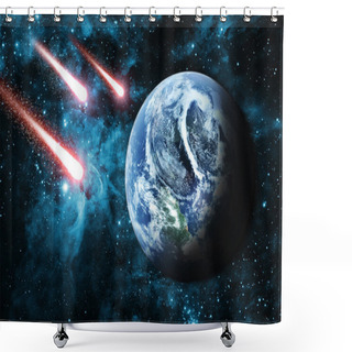 Personality  Comets In Deep Space Shower Curtains