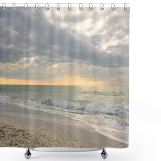 Personality  Gulf Of Mexico Ocean At Sunset Shower Curtains