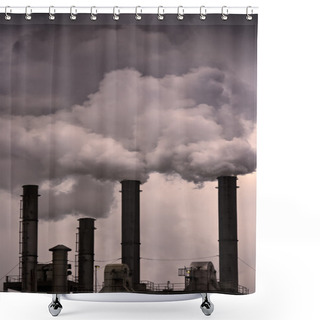 Personality  Global Warming - Air Pollution Shower Curtains