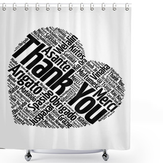 Personality  Thank You In Many Languages Shower Curtains