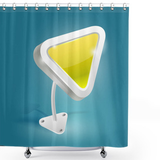 Personality  Yellow Vector Arrow,  Vector Illustration   Shower Curtains