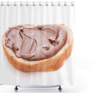 Personality  Bread With Chocolate Cream Shower Curtains