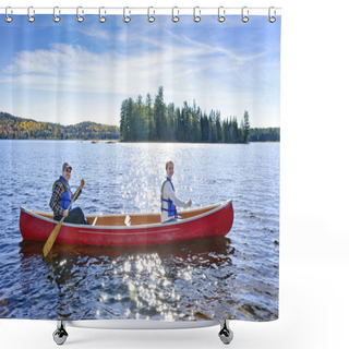 Personality  Family Canoe Trip Shower Curtains