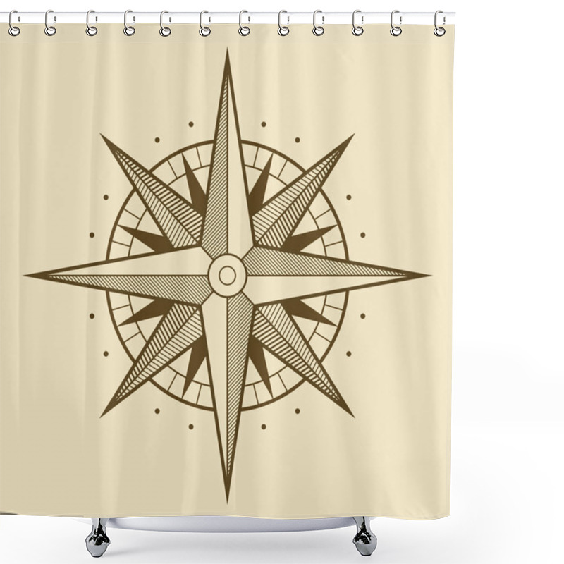 Personality  Wind rose shower curtains