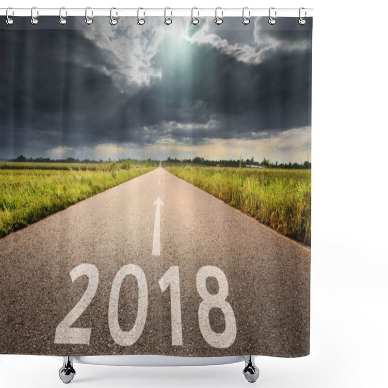 Personality  Empty Road Straight To Upcoming And Troublesome 2018  Shower Curtains