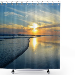 Personality  Sunset Over Playa El Espino, El Salvador Shower Curtains