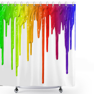 Personality  Paint Dripping Shower Curtains