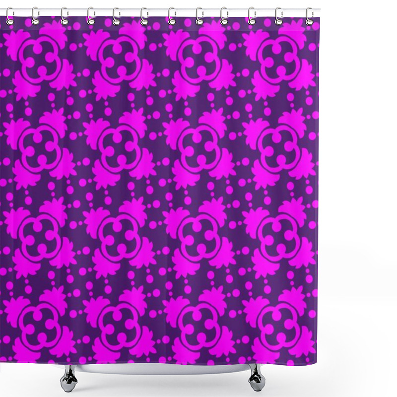 Personality  Abstract Floral Pattern Background, Luxury Pattern, Stylish Vector Illustration Shower Curtains