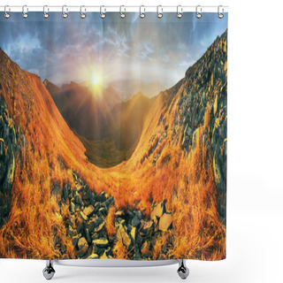 Personality  Highland Vegetation In Carpathian Mountains Shower Curtains