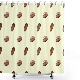 Personality  Colored Background With Different Accessories Shower Curtains