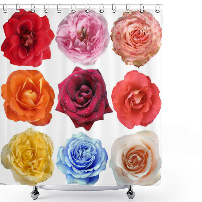 Personality  The rose blooms shower curtains