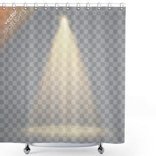 Personality  Vector Isolated Spotlight Shower Curtains