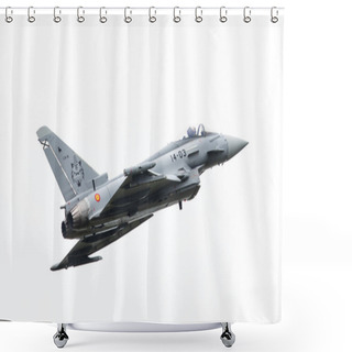 Personality  LEEUWARDEN, THE NETHERLANDS - JUNE 10: Spanish Air Force Eurofig Shower Curtains