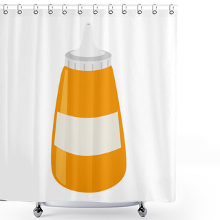 Personality  Sause Bottle Isolated Icon Shower Curtains