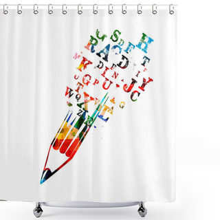 Personality  Creative Writing Concept Shower Curtains