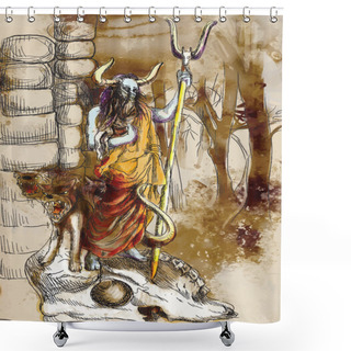 Personality  Hades Shower Curtains