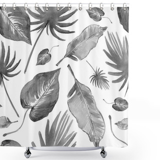 Personality  Watercolor Botanical Background Shower Curtains